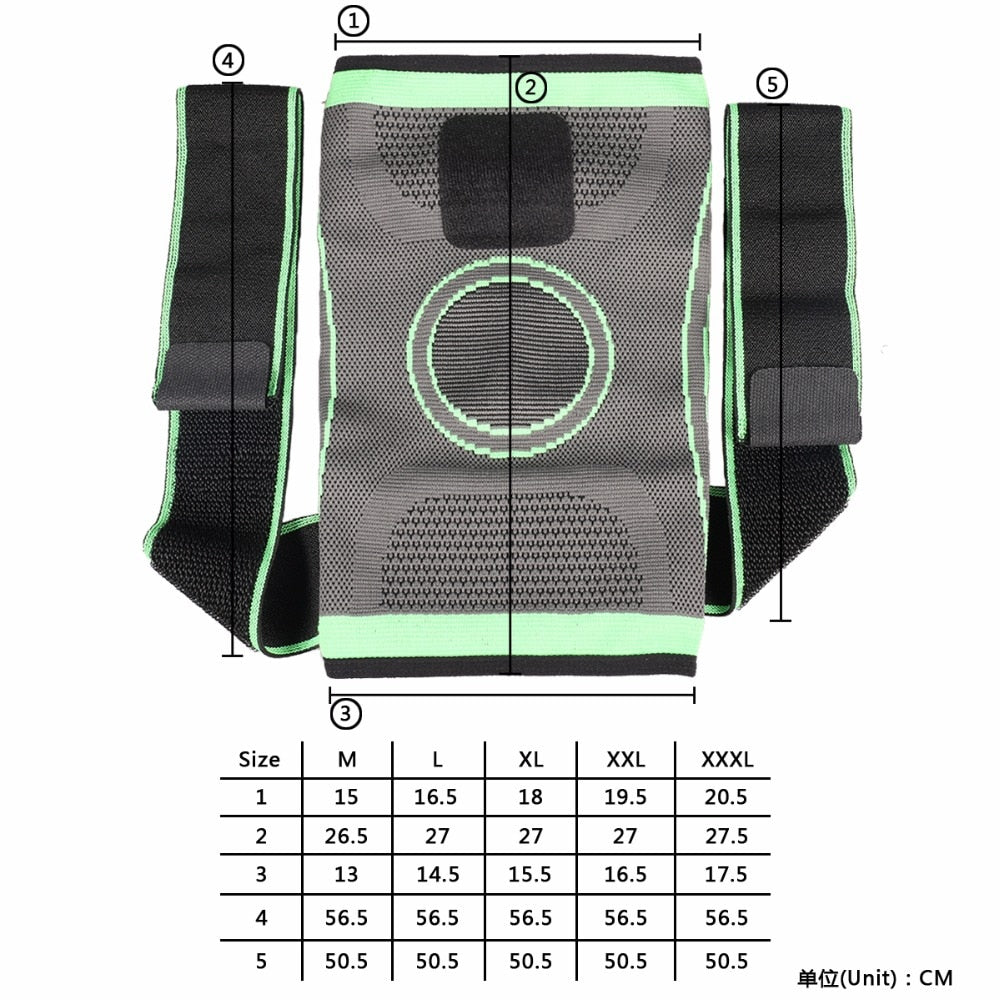 Sports Fitness Knee Pads Support Bandage Braces Elastic Nylon Sport Compression Sleeve for Basketball
