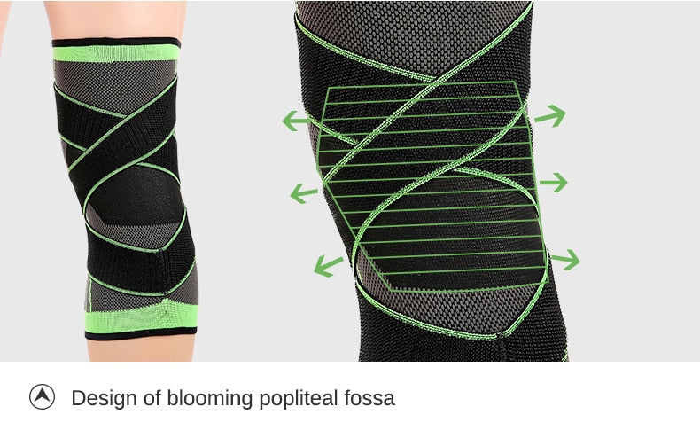 Sports Fitness Knee Pads Support Bandage Braces Elastic Nylon Sport Compression Sleeve for Basketball