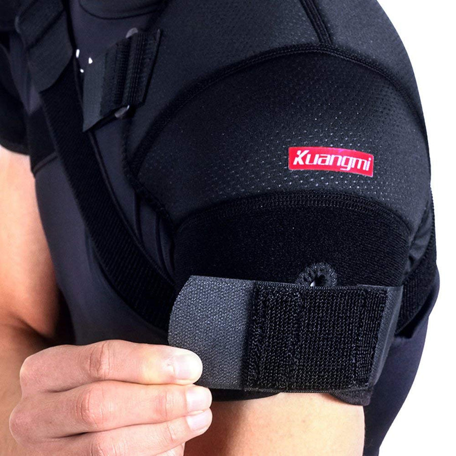 Kuangmi Double Shoulder Support Strap Adjustable Bandage Sports Double Shoulder