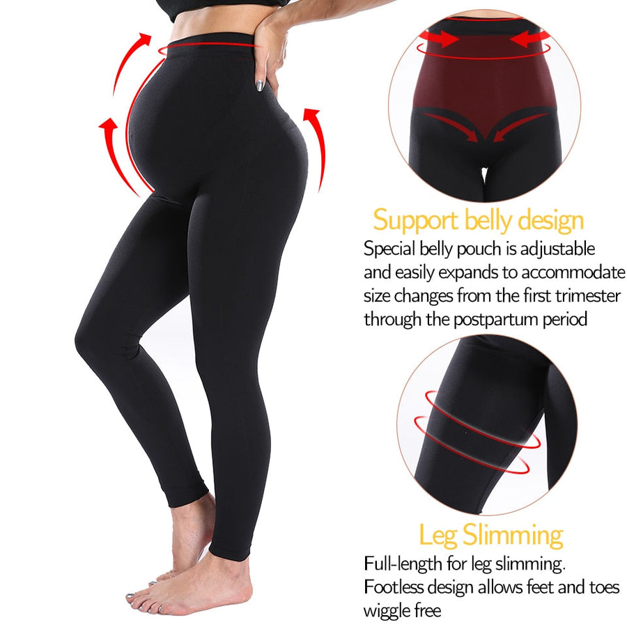 Maternity Yoga Pants Support Belly Leggings Pregnancy Trousers Pregnant