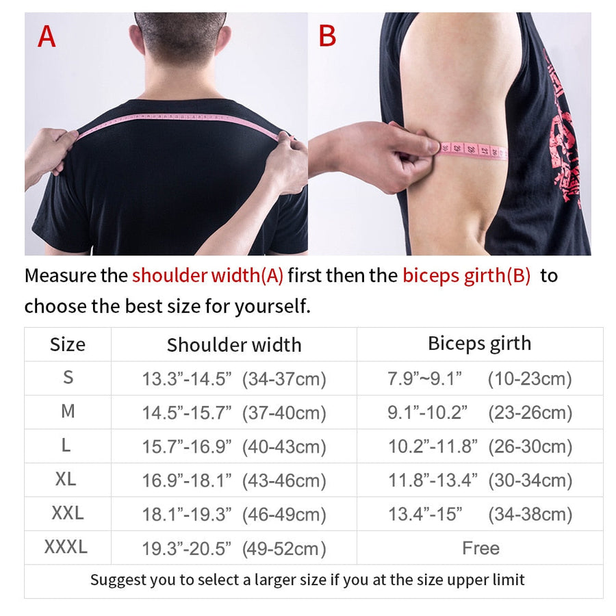 Kuangmi Double Shoulder Support Strap Adjustable Bandage Sports Double Shoulder