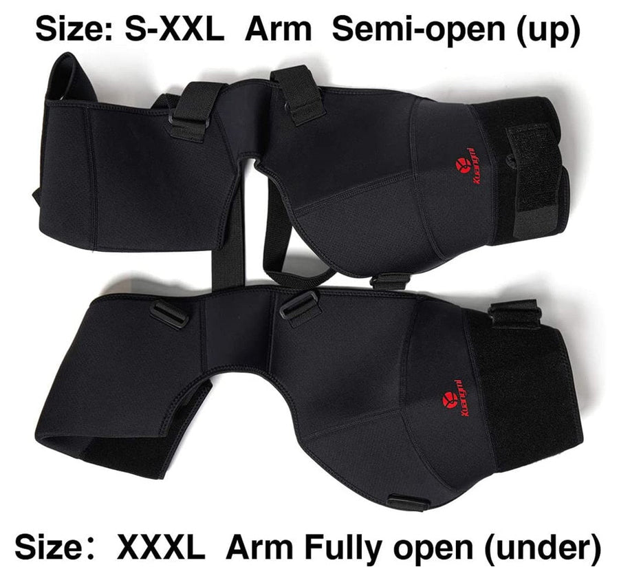 Kuangmi Double Shoulder Support Strap Adjustable Bandage Sports Double Shoulder