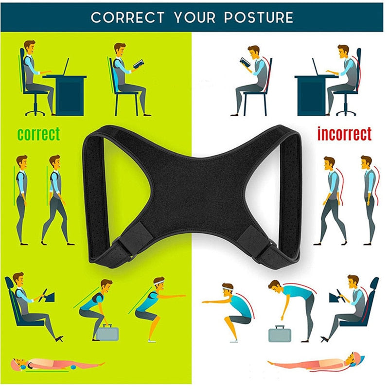 Posture Corrector Adjustable Back Fracture Support Straight Shoulders