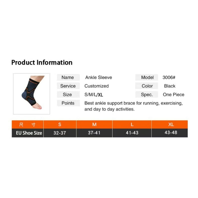 Sports Ankle Support Practical Breathable Comfortable Elastic Protector Running