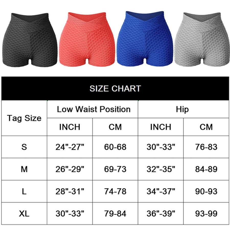 KIWI RATA Women Scrunch Booty Yoga Shorts High Waist Tummy Control